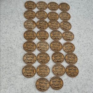 30 Vtg Milk Bottle Caps Unused Edward KURTH Grant Park,IL **READ**